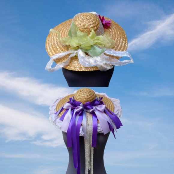 None Accessories - RESERVED Mother and Daughter Ribboned Straw Hats
